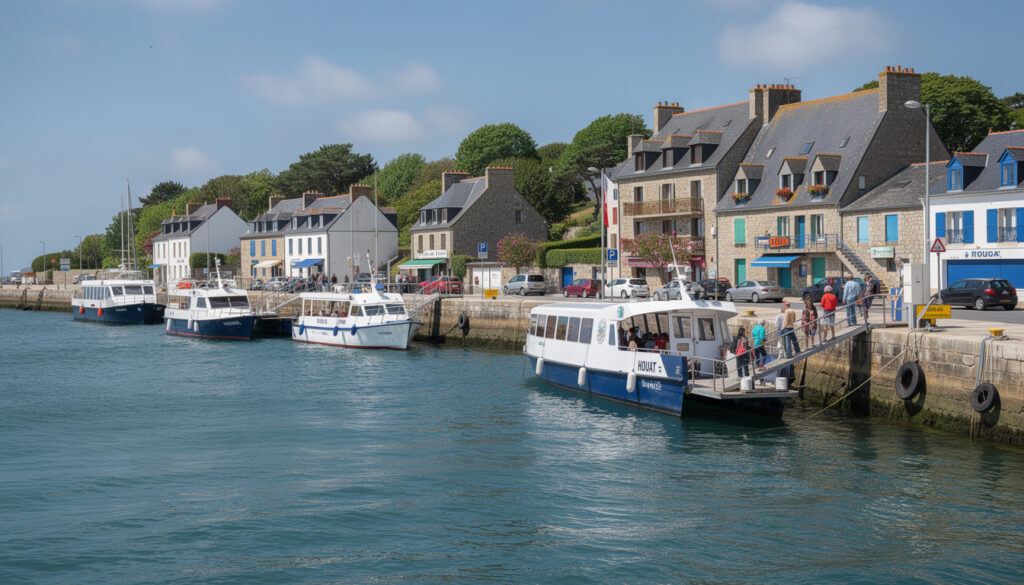 découvrez les meilleurs endroits pour embarquer en bateau vers l'île de houat depuis le continent. guide complet des ports et horaires de départ pour une traversée facile et agréable.
