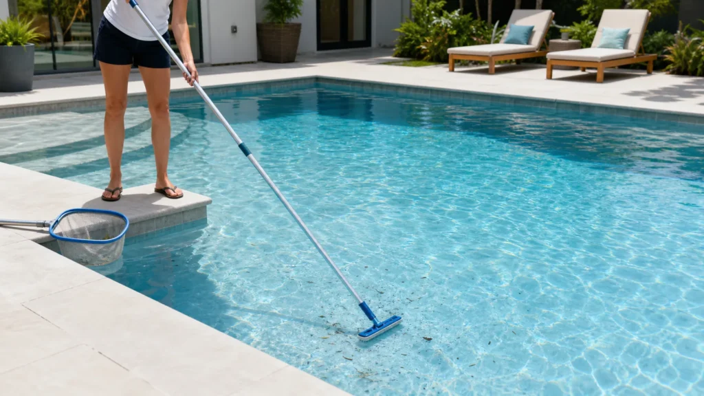 Comment nettoyer efficacement le fond de la piscine sans utiliser d’aspirateur ?