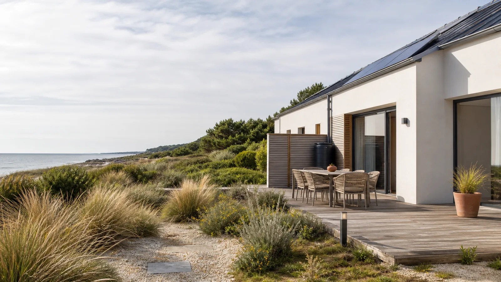 Maison contemporaine près du littoral